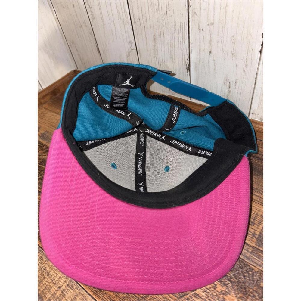 Air Jordan Jumpman Hat Snapback Cap Fusion Pink Tropical Teal - Picture 6 of 7